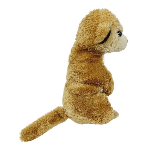 Aurora Meerkat 7 inch Plush Realistic Stuffed Animal Toy Standing Brown - Picture 5 of 7